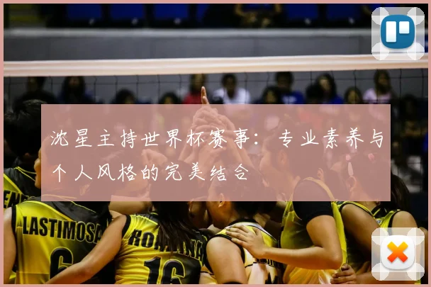 沈星主持世界杯赛事：专业素养与个人风格的完美结合
